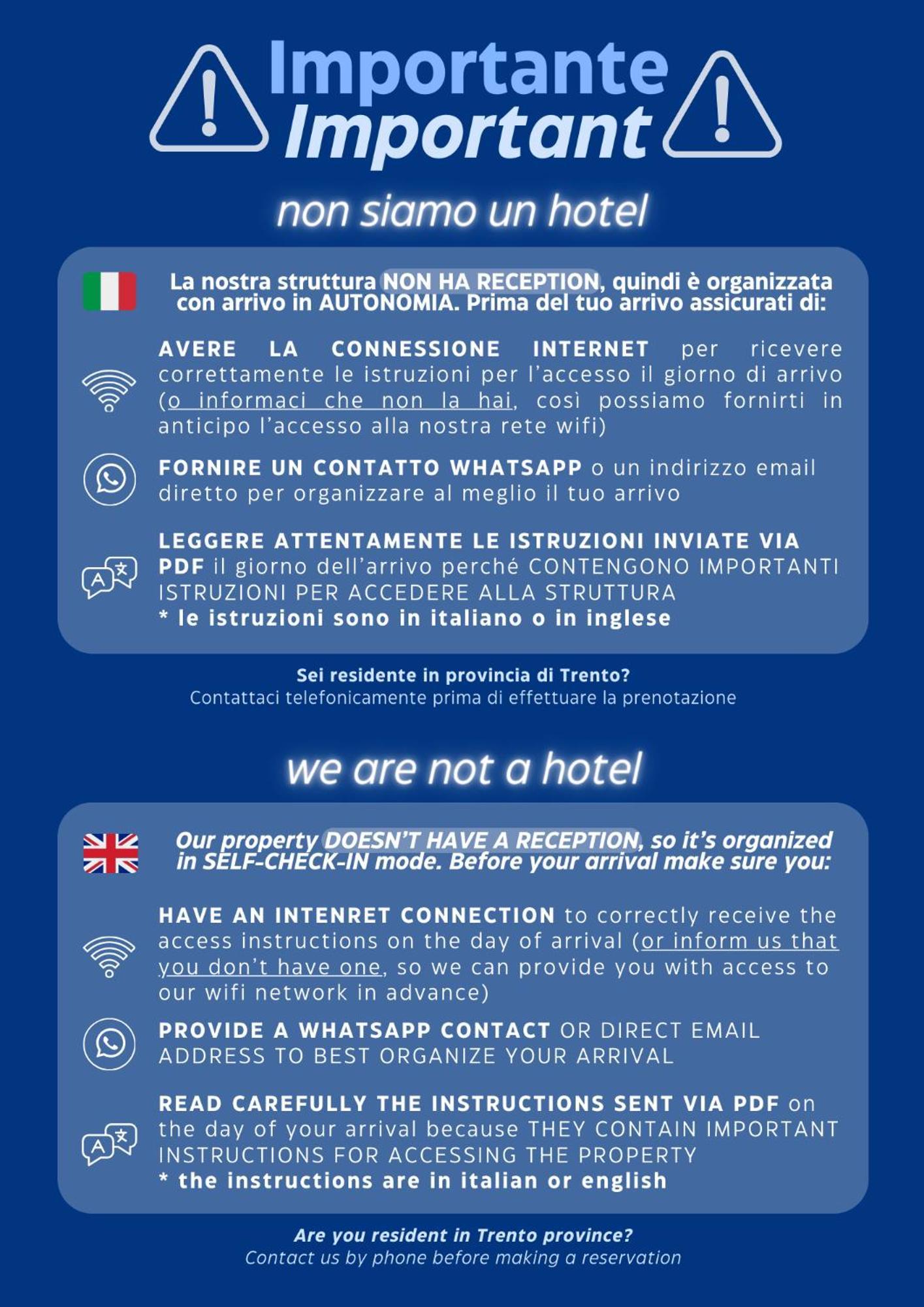 Hotel House Of Bruno - No Reception Trento Exteriér fotografie
